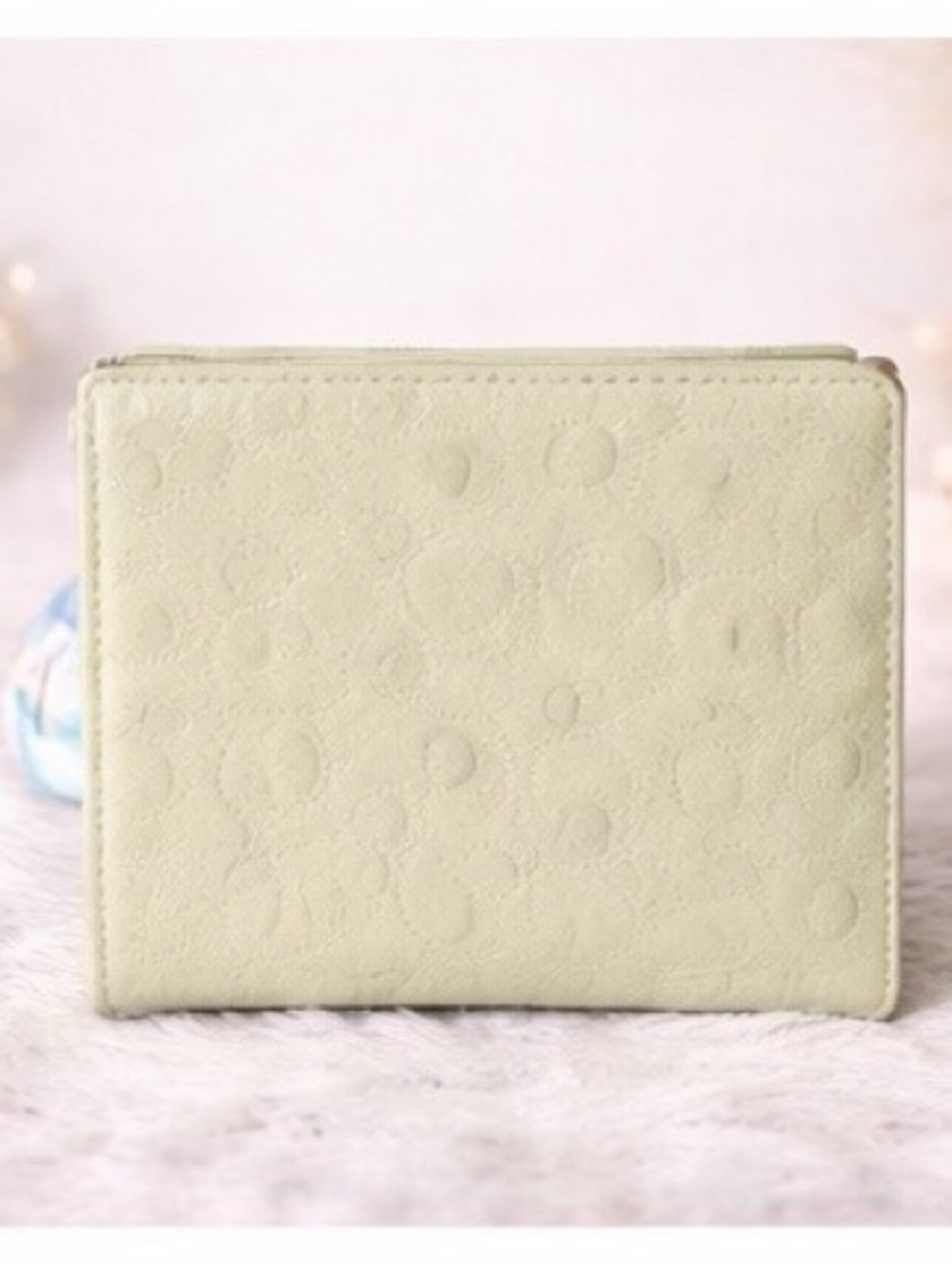 Cream Women's Embossed Wallet
